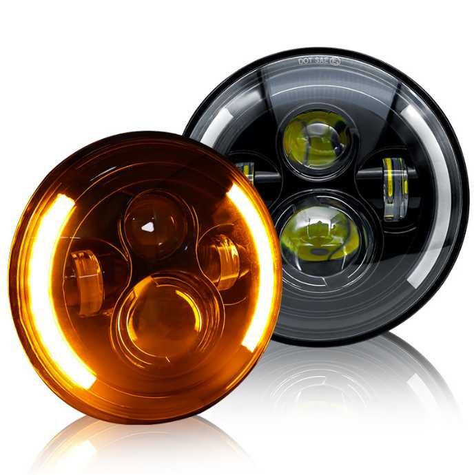 Светодиодные фары 7 дюймов Led ВАЗ 2101 Нива Уаз Газ Ваз Мото Камаз