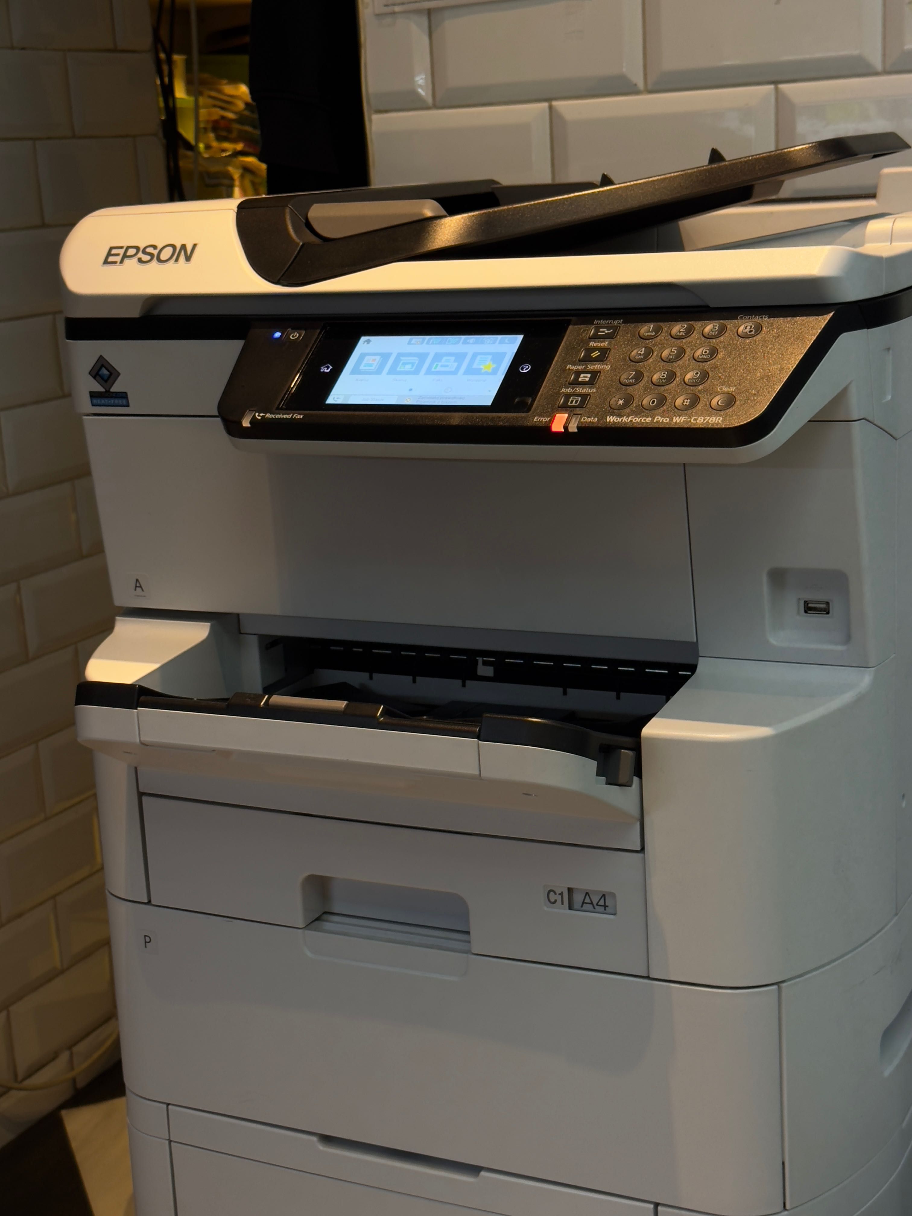 Drukarka-Skaner, EPSON WF-C878R Wielofunkcyjna drukarka, Kopiarka XERO