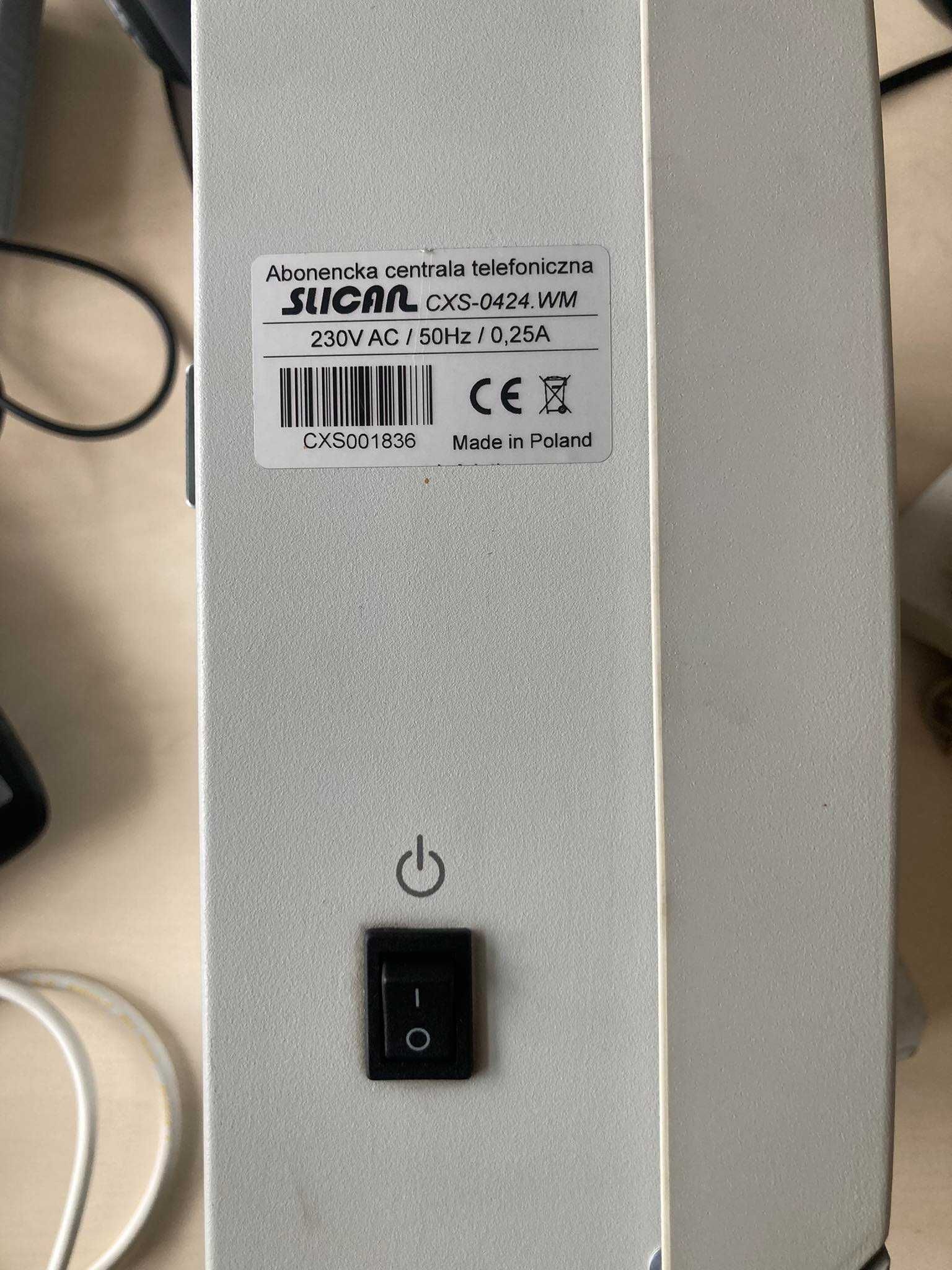 Centrala telefoniczna Slican CXS-0424.WM + wyposażenie