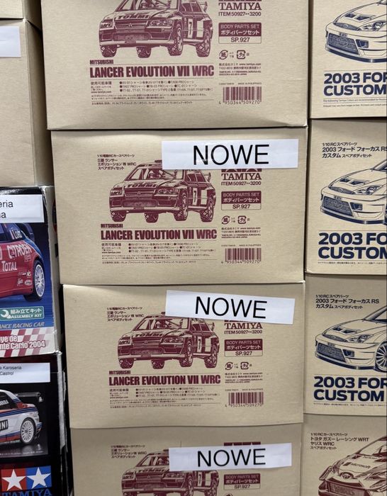 Tamiya mitsubishi lancer evo vii karoseria nowa 1:10