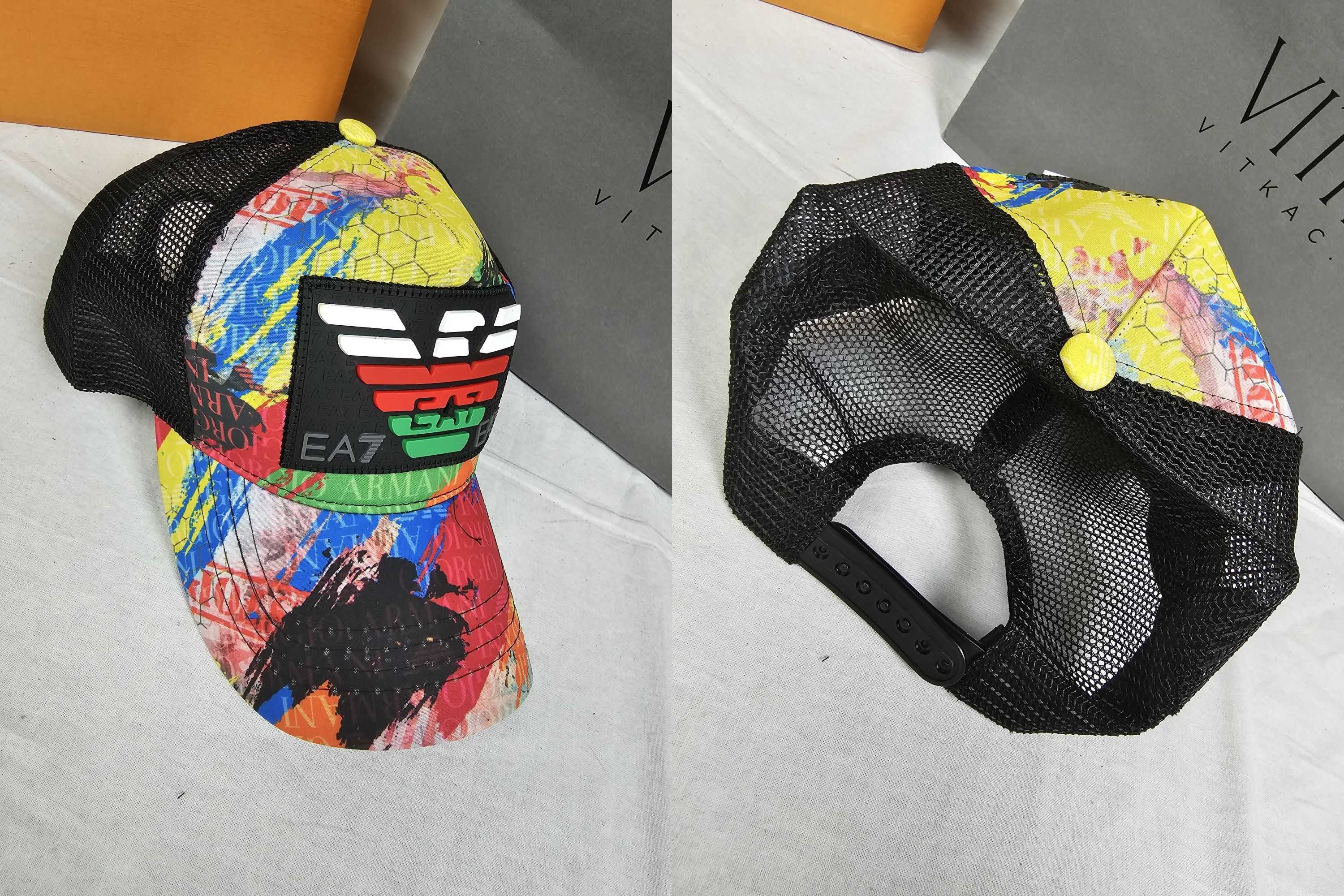 Czapka Guess czapki z daszkiem Armani na lato bejsbolówki