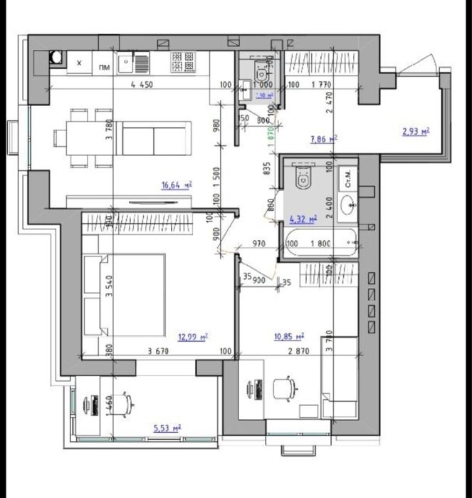 Продам 2к жк Sweet Home Жм Победа 64,4м2.