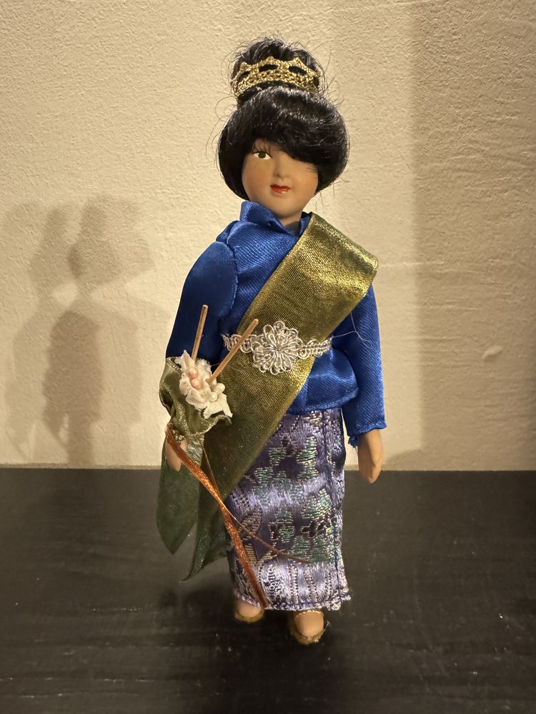 Lalka vintage Chinka Japonka Wietnamka