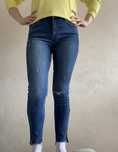 Zara jeansy 36 niebieskie przetarcia skinny