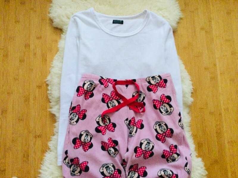 Disney Флисовая пижама Мини Маус S-M. зимний Домашний комплект