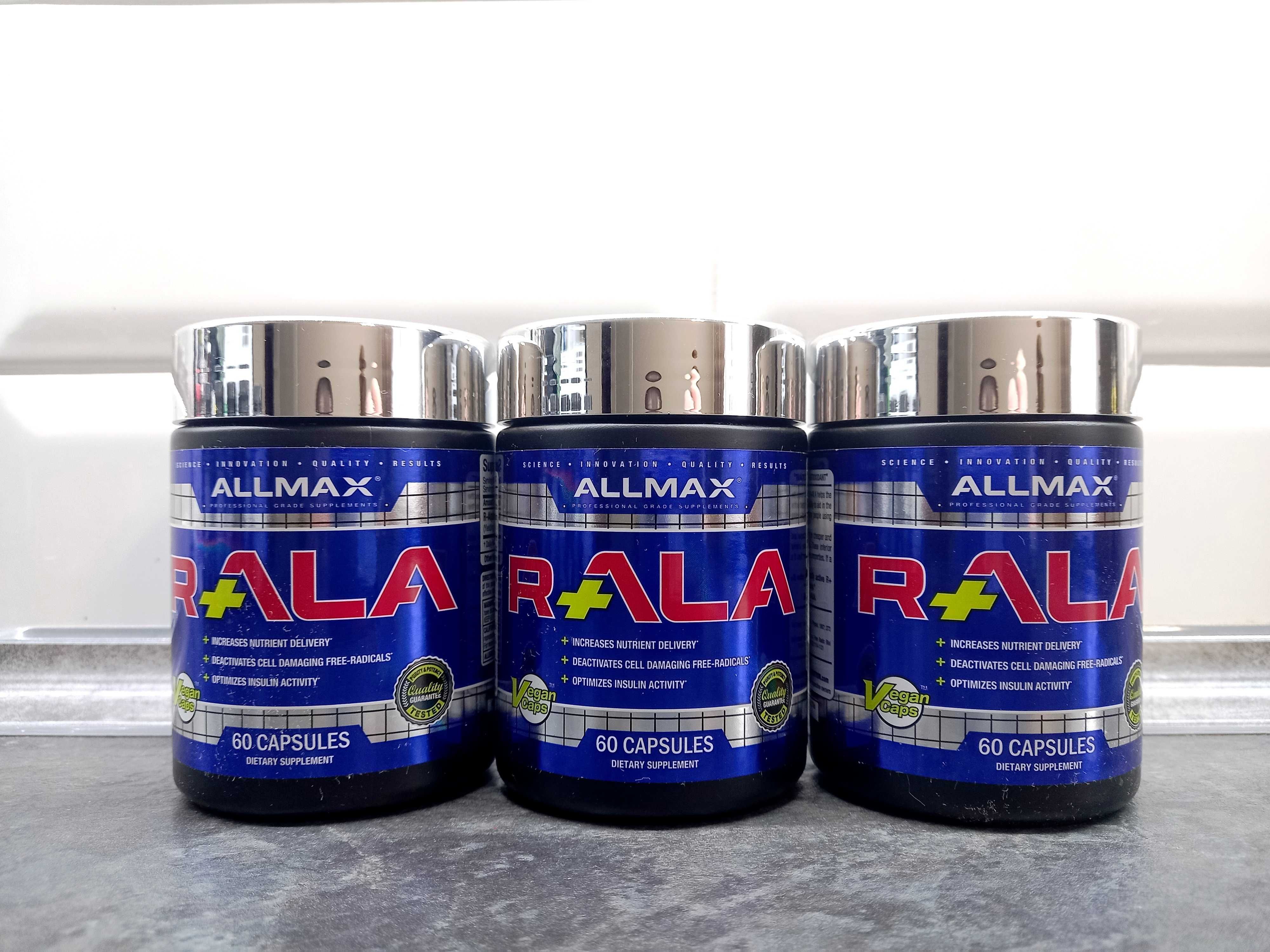 Allmax, R+ALA (60 капс.), альфа-липоевая кислота R+ALA