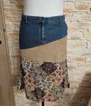 Genialna spódnica vintage y2k, sztruks, jeans, szyfon.