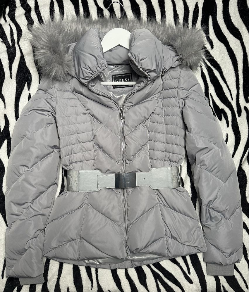 Kurtka szara puchowa Guess XS