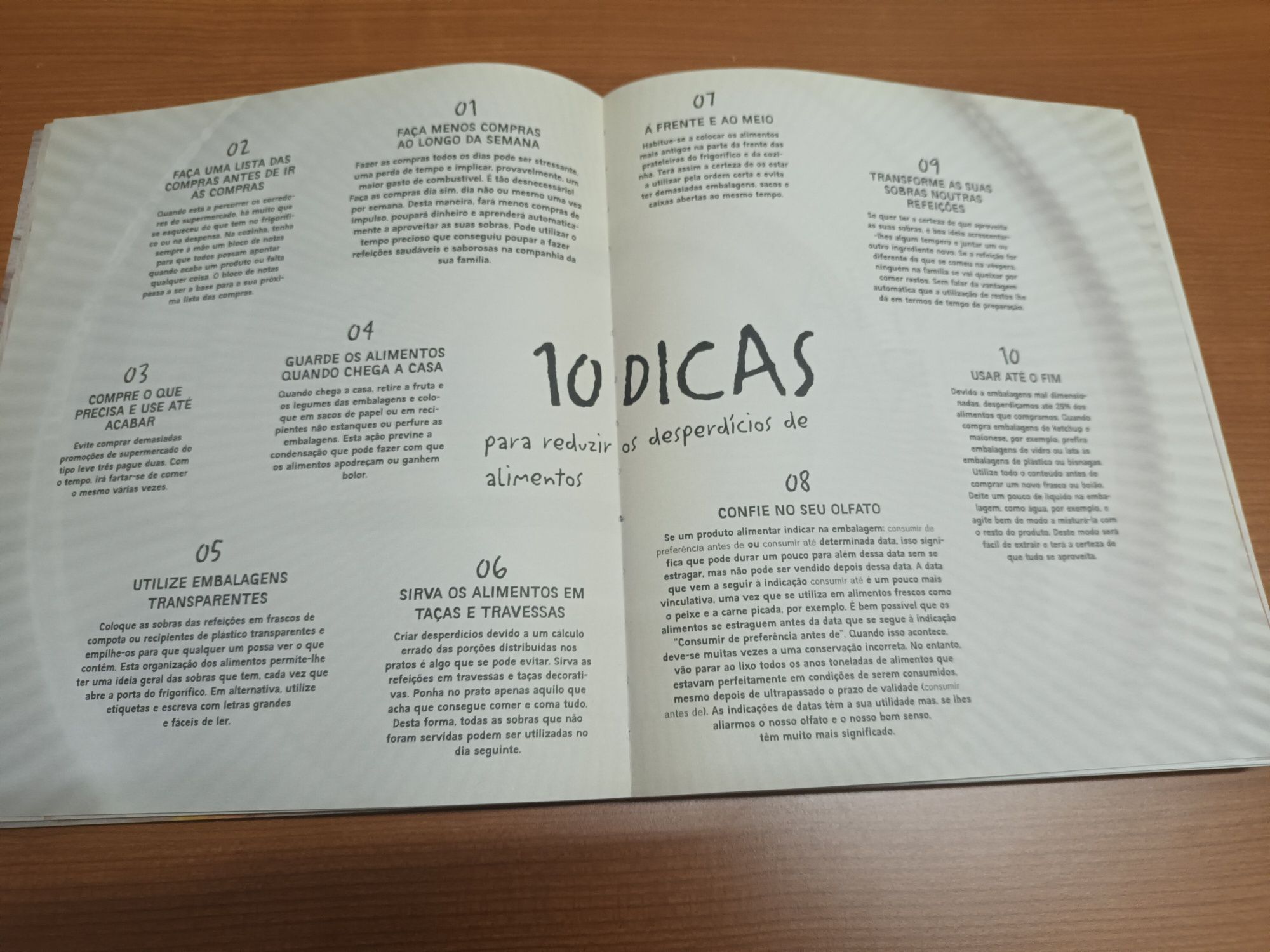 Livro de dicas e receitas culinárias