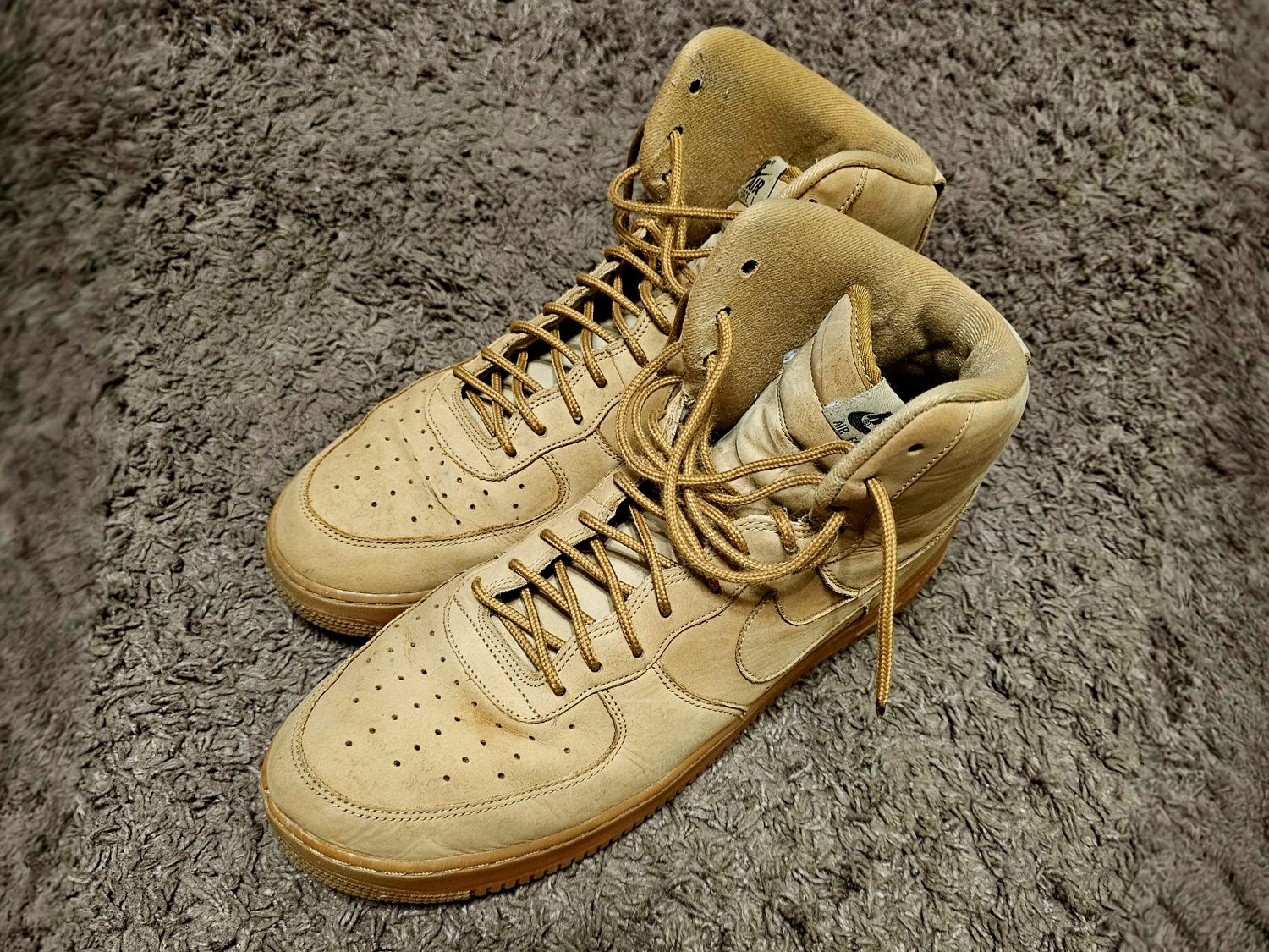 Кросівки Nike Air Force зимові 48.5 32 см Jordan NBA
