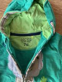 Bluza chlopięca w kolorze zielonym r. 74