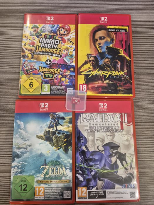 Raidou: Remastered, Cyberpunk 2077, Zelda, Mario Jamboree+ Karta 256GB