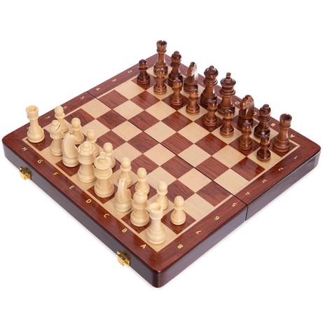 Шахматы настольная игра 30x30 см дерево