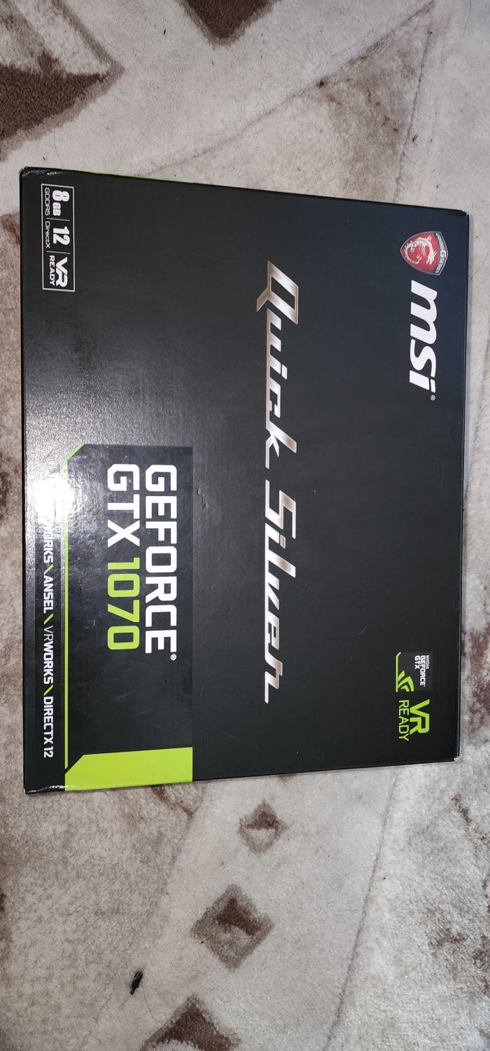 Видеокарта MSI GeForce GTX 1070 Quick Silver 8GB GDDR5