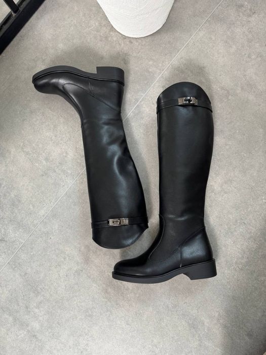 Чоботи жокейки натуральна шкіра