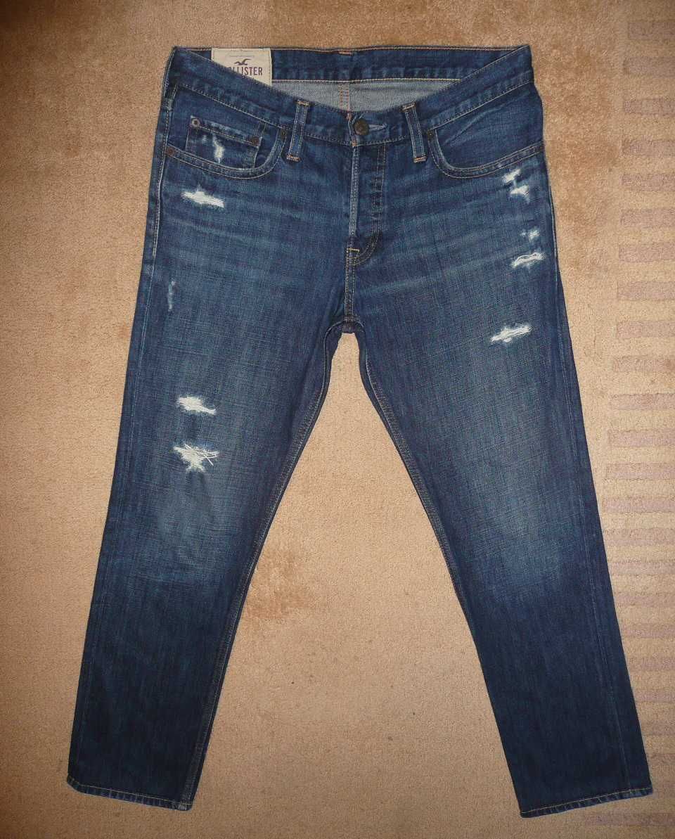 Spodnie dżinsy HOLLISTER W32/L30=43/99cm jeansy