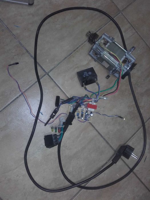 silnik indukcyjny 90W 230V  + sterowanie prawo lewo i stop