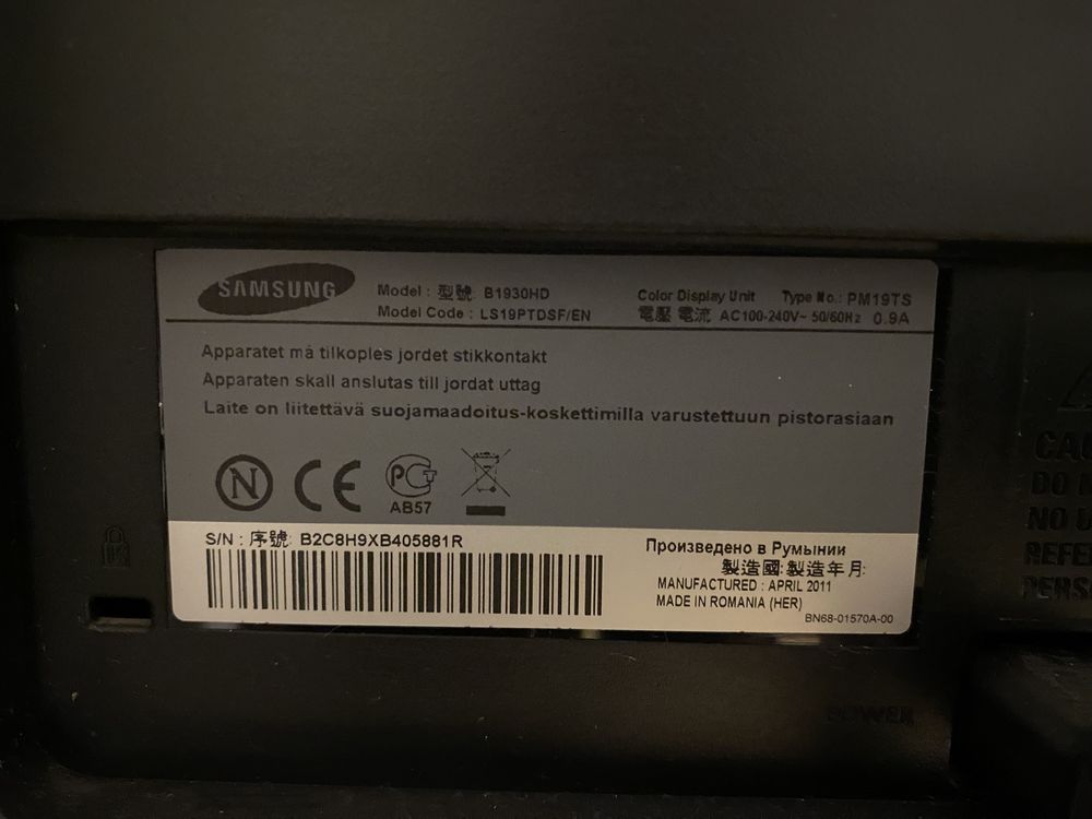 Monitor Samsung LS19PTDSF/EN