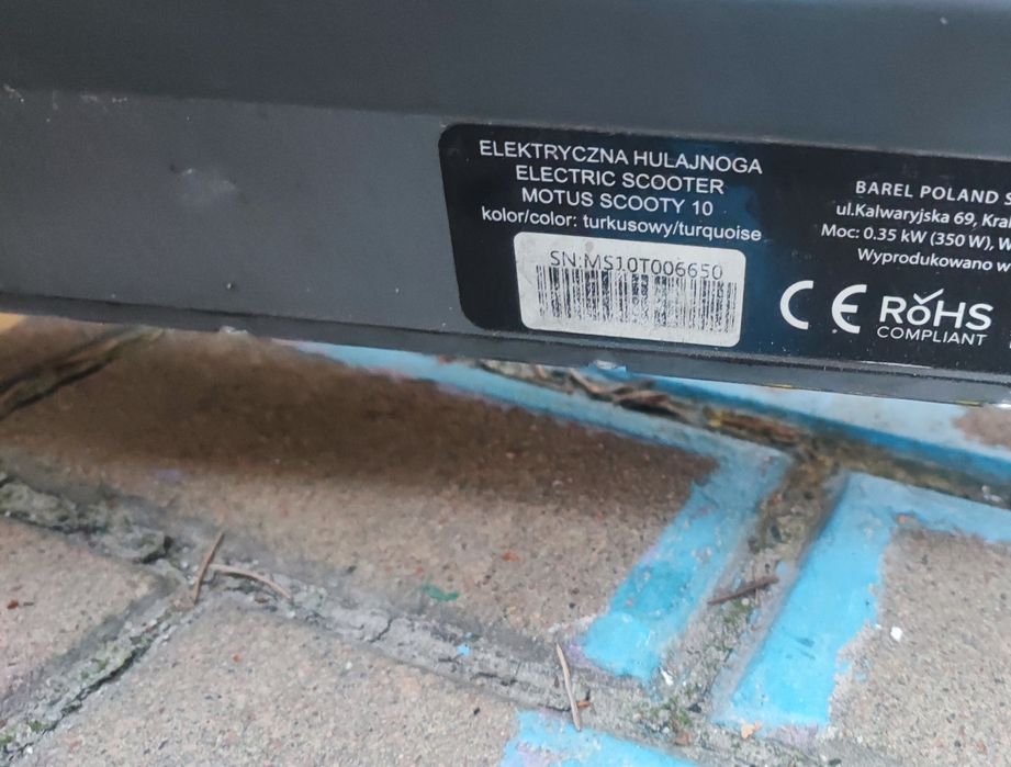 Доработанный Электросамокат Motus Scooty 10
