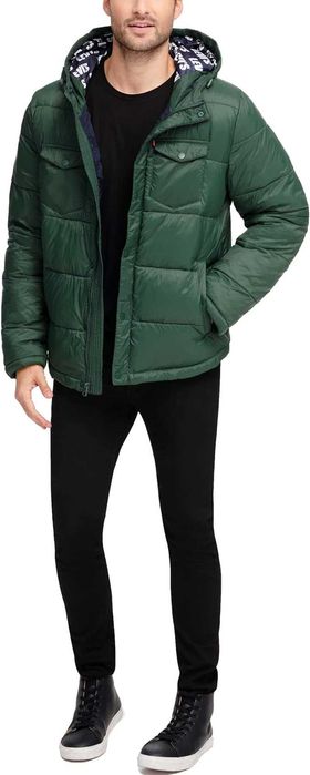 Levi`s легкий чоловічий пуховик левайс парки зимова куртка левіс