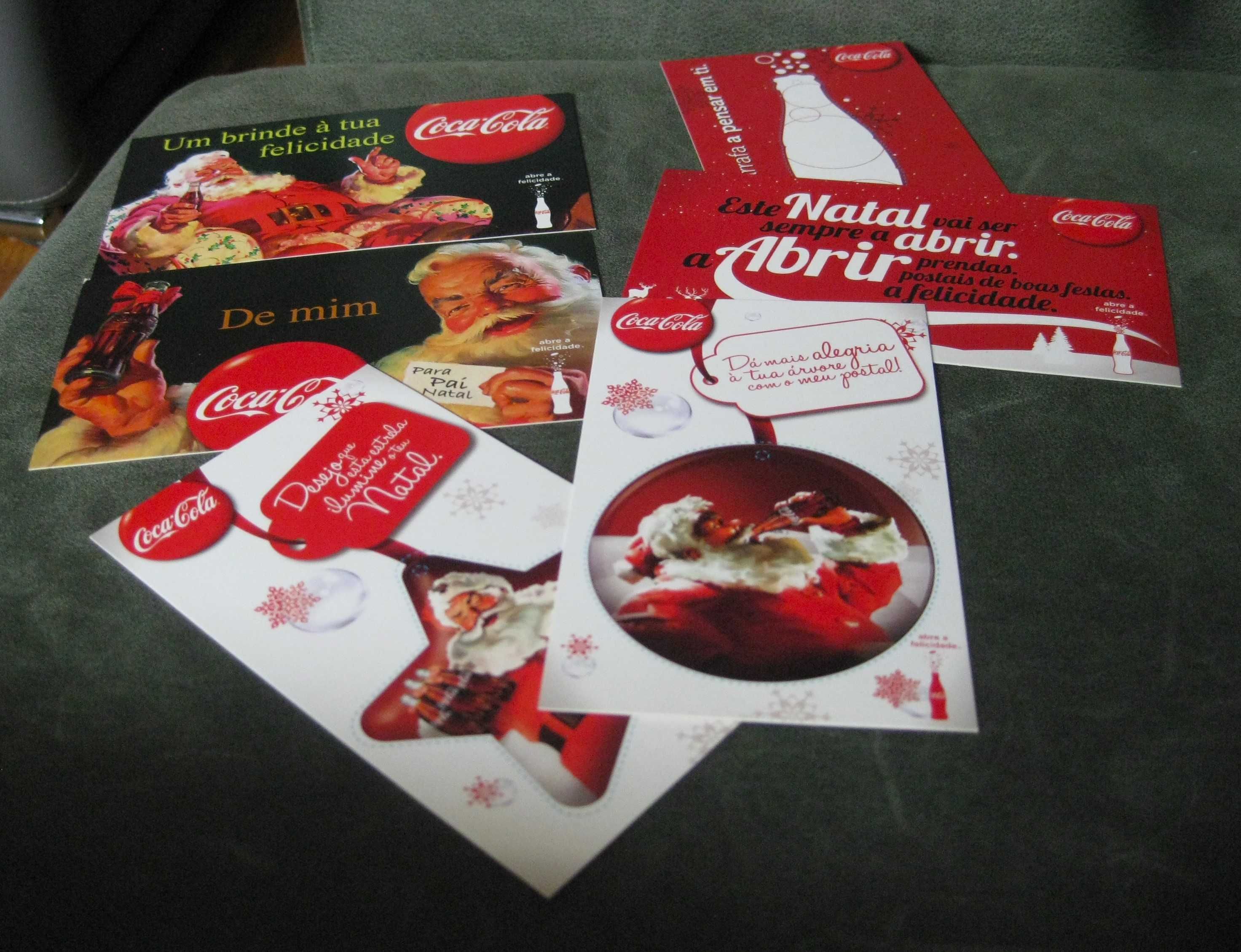 6 Postais Natal e 8 Selos Natal Coca-Cola