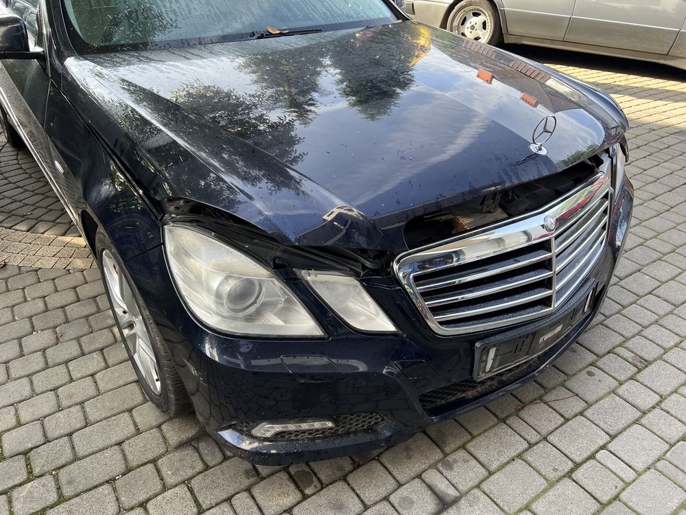 Mercedes w212 e-klasa przód kompletny maska zderzak blotnik lewy prawy