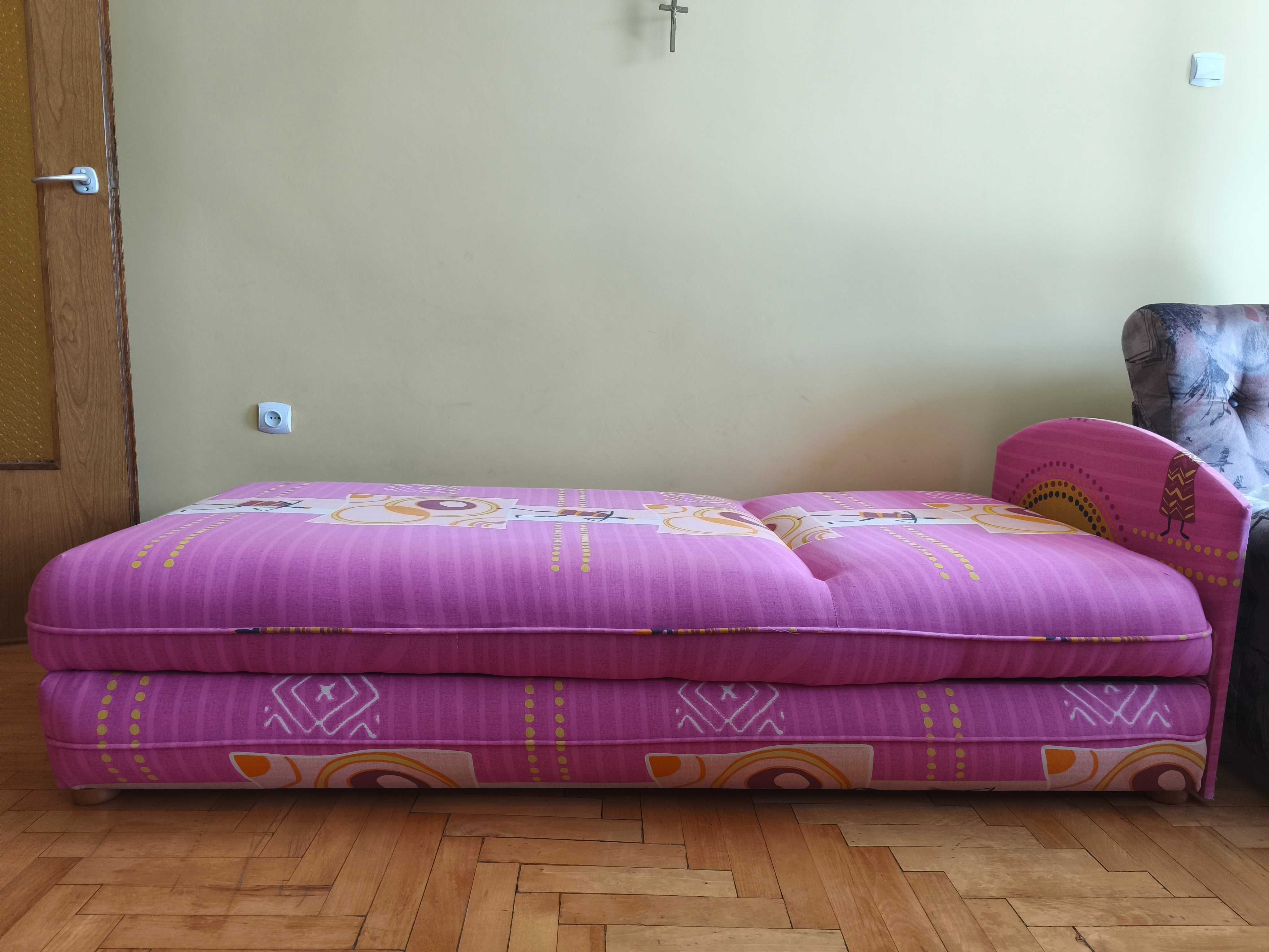 Łóżko różowe 80/180 cm