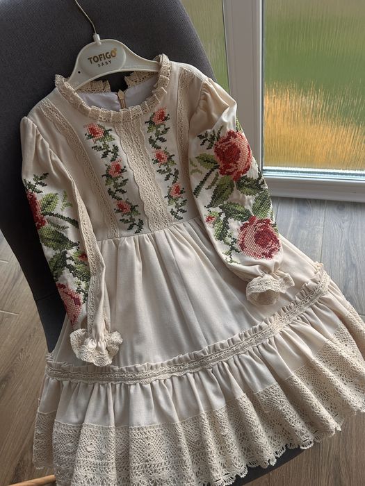 Продам нове вишиванн плаття для дівчинки, 98 р