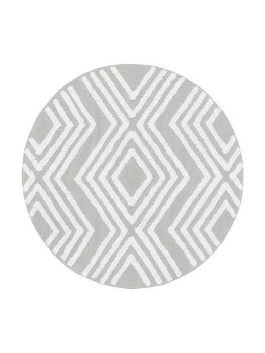 Ręcznie tkany, okrągły dywan z bawełny Ziggy WESTWING