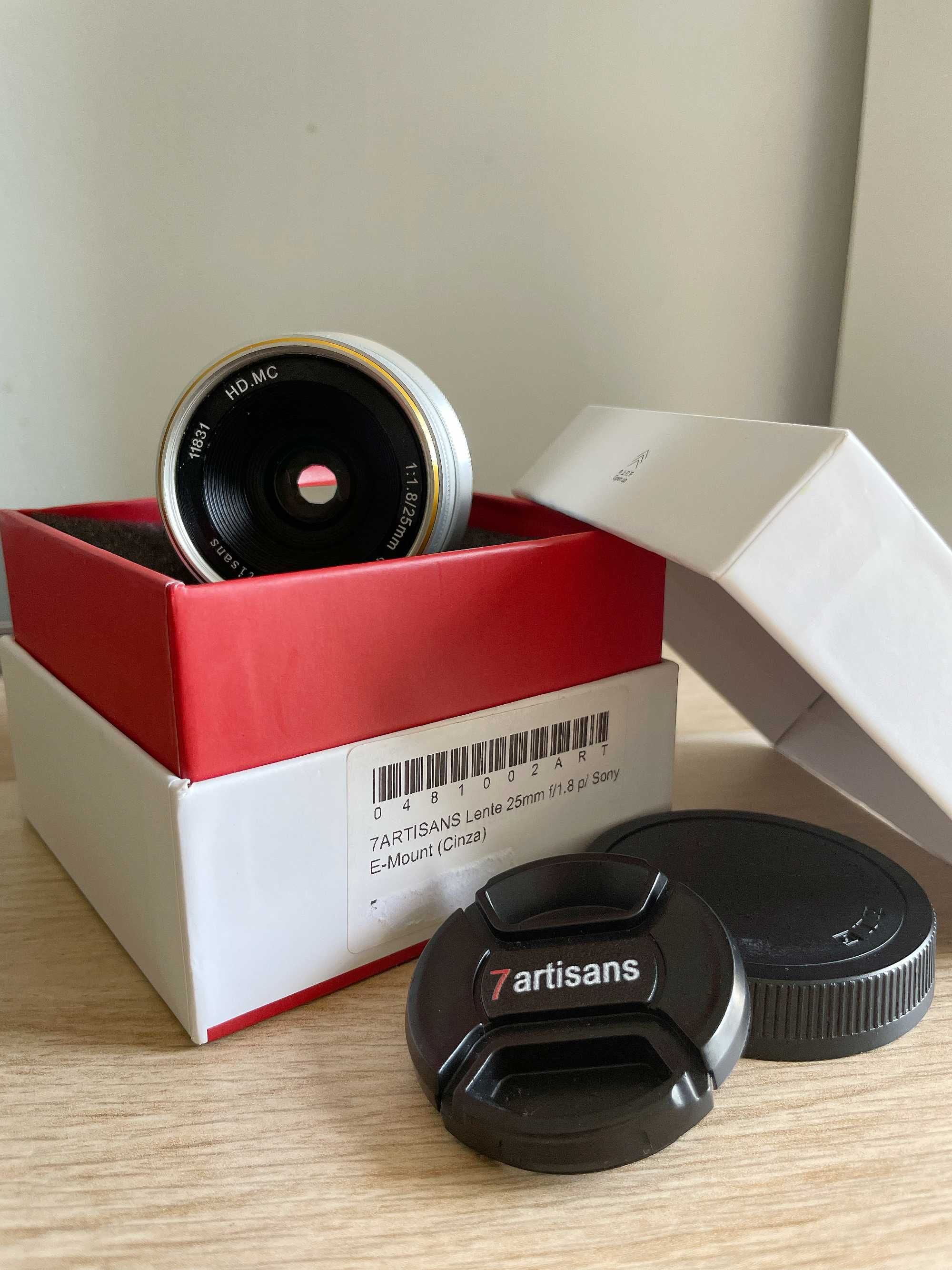 7artisans Lente 25mm f/1.8 p/ Sony E-Mount (Cinza)
