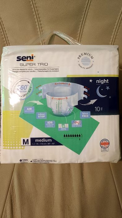 Pampersy SENI Night super trio rozm.M M, 3 op.