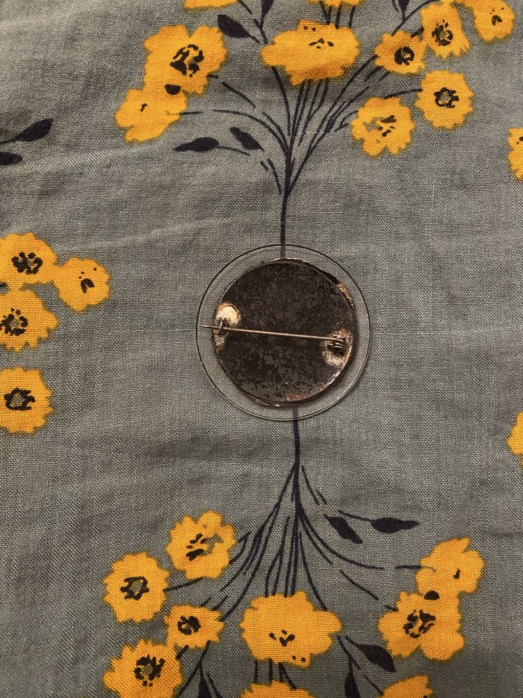 Broszka kamea secesja vintage
