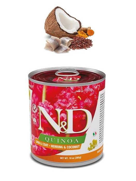 Farmina Dog N&D Quinoa Skin & Coat Adult herring 6 x 285g