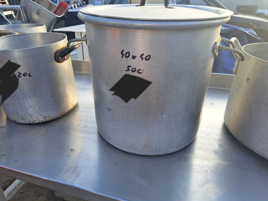 Garnek aluminiowy 10l 20l 30l 40l 50l 100l 50x50cm nowe i używane
