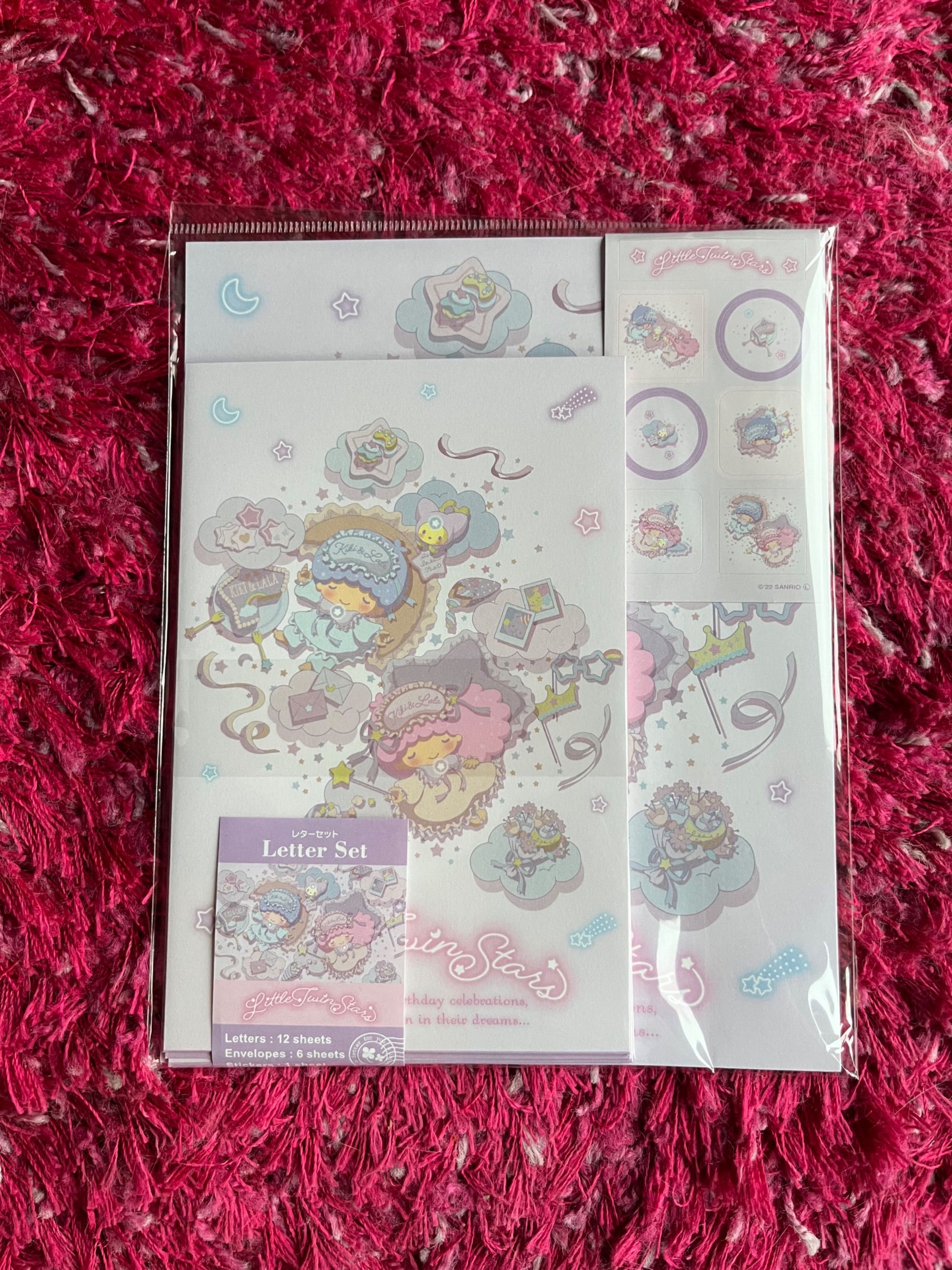 Karteczki naklejki papeteria Sanrio Hello Kitty Little Twin Stars