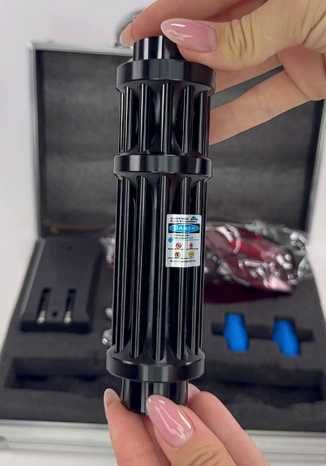 лазерна указка кейс окуляри потужний промінь синій прожигаюч лазер луч