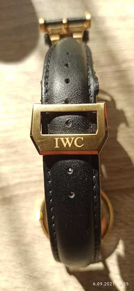 IWC schaffhausen klamerka motylkowa, składane zapięcie ze stali ,18mm