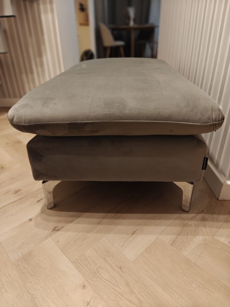 Pufa Arezza Wygodny Mebel Velvet Grey