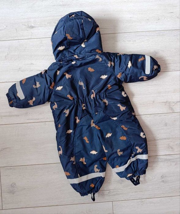 Зимовий термо комбінезон діно від h&m ріст від 74 до 104 см