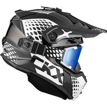 Kask na skuter śnieżny CKX + Gogle Titan Black/White