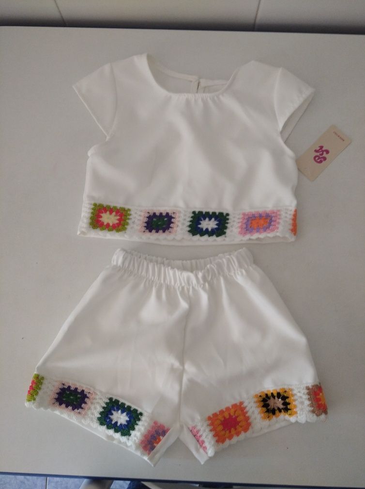 Conjunto de menina tamanho 6 anos novo