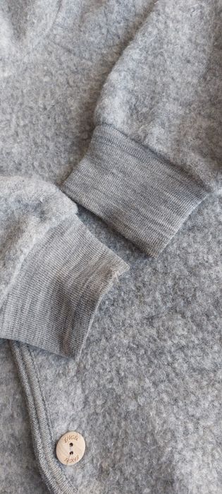 Kurtka Engel merino wełna Wool vilna 74/80 szara