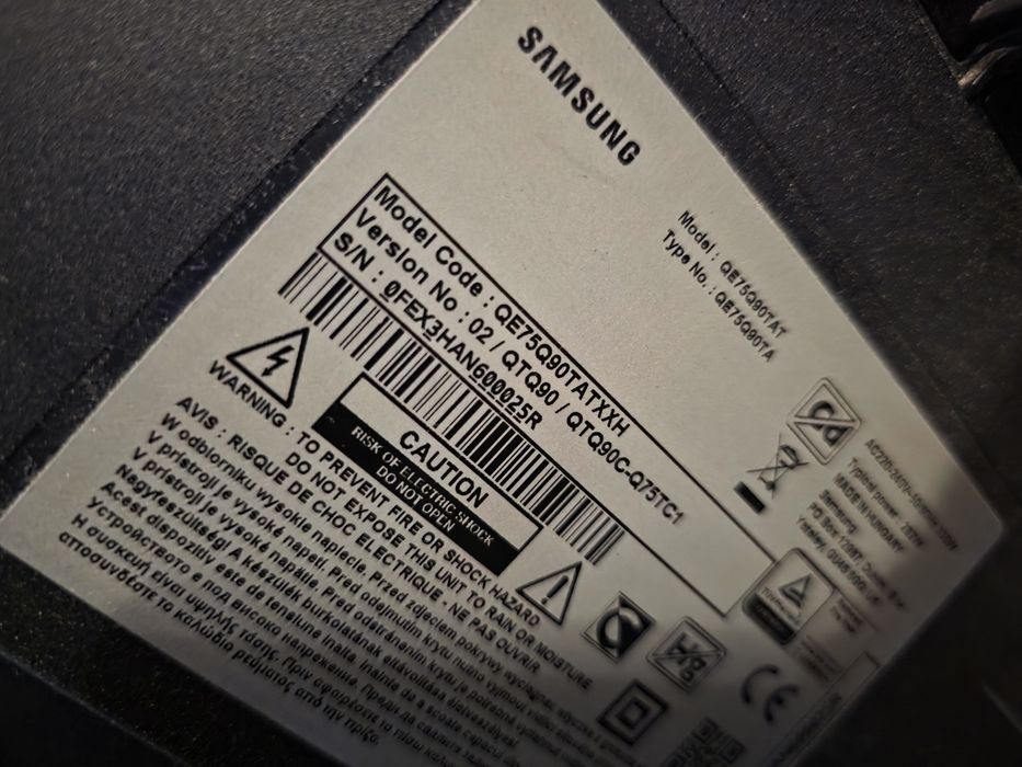 Telewizor samsung 75 cali  qe75q90tat