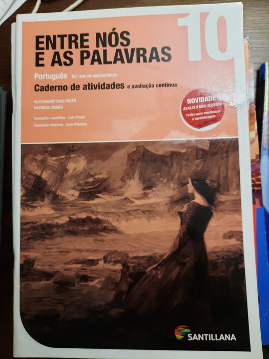 Livros "Entre nós e as palavras" Caderno de atividades 10o e 11o ano