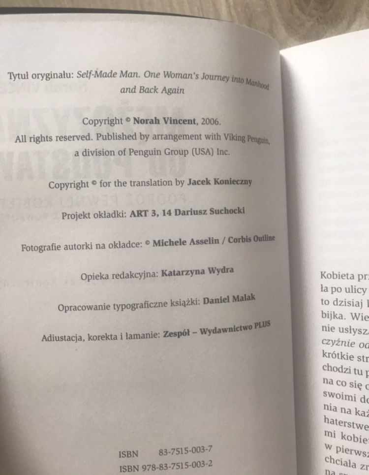 Norah Vincent Mężczyzna od podstaw