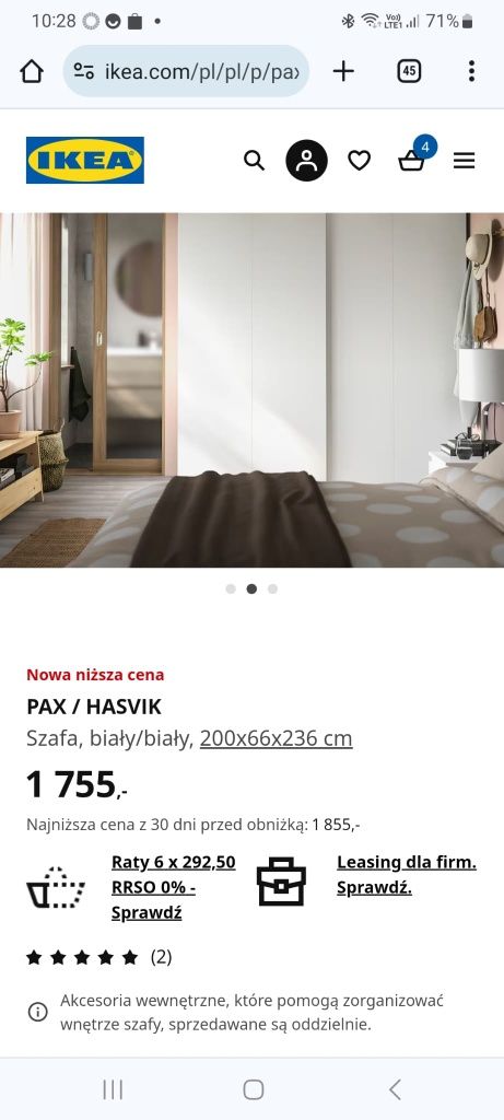 Szafa PAX / Hasvik