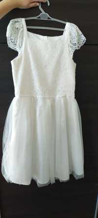 Sukienka biała dziewczęca