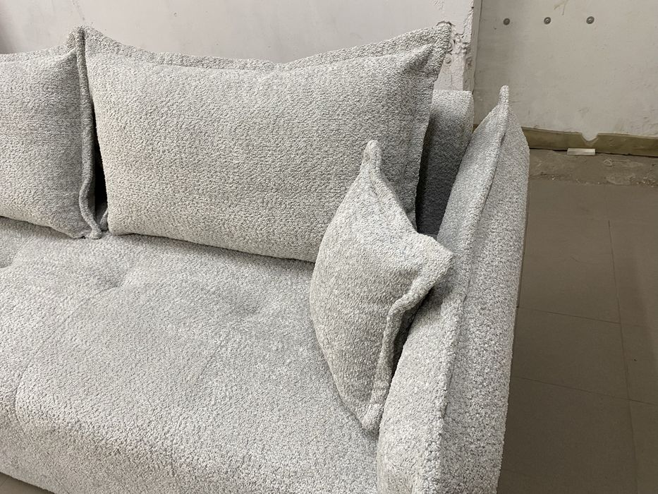 Kanapa sofa rozkładana z funkcją spania czerwona tkaniny do wyboru