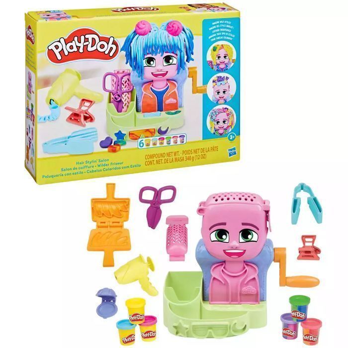 Salon fryzjerski. Zestaw z akcesoriami. Play-Doh