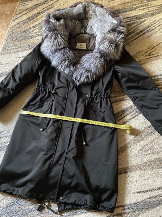 Парка с чернобуркой р S-M